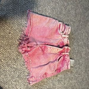 Pink zara jean shorts